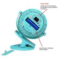 Bomwill 5-inch Clip-on Fan USB 360 Degree Tilt Adjustable Electric Personal Air-Circulator Clip fan for Desk/table...