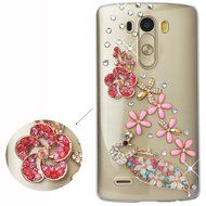 LG G5 Case, LG G5 Bling Case-Spritech(TM) 3D Handmade Colorful Diamond Bling with Butterfly Flower Decoration...