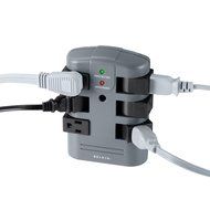 Belkin 12-Outlet Pivot-Plug Power Strip Surge Protector with 8-Foot Power Cord, 4320 Joules (BP112230-08) N8
