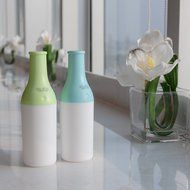 Veesee Portable Mini Cool Bottle Mist Ultrasonic Humidifier Atomizer Atmosphere Oil Diffuser Distiller LED Night...