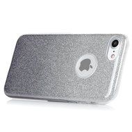 iPhone 7 Case (4.7 inch) - 3 in 1 High Protection Shockproof Soft TPU Rubber Outer Case + Shiny Sparkling PVC... N79
