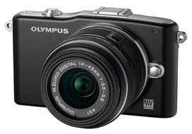 Olympus E-PM1 Black kit - International Version (No Warranty) N5