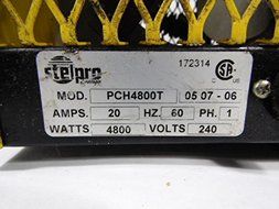 Stelpro PCH4800T Yellow Construction Heater 4800 W 240 V