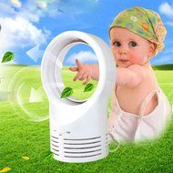 Yijiagou No Leave Fan Children Safety Professional Bladeless Fan Mute Bladeless Stand Fan 10 Inches With No Blade... N6