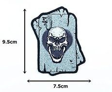 King Ghost Master Skull Ace Card Gambling Winner Playing Card of Dead Casino Las Vegas Logo Lucky Biker Logo Motorcycle... N2