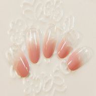 EVTECH(TM) 24 Pcs Nail Decals French Artificial Full Cover False Nails Round Head Nail Art Tips Fashion Style... N8