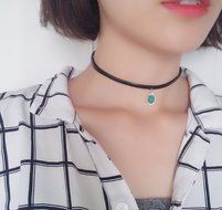 Dixperfect Vintage 90s Choker Necklaces with Pendant for Women N7