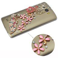 LG G5 Case, LG G5 Bling Case-Spritech(TM) 3D Handmade Colorful Diamond Bling with Butterfly Flower Decoration... N4
