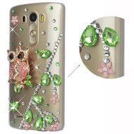LG G5 Case, LG G5 Bling Case-Spritech(TM) 3D Handmade Colorful Diamond Bling with Butterfly Flower Decoration... N5