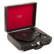 Knox Portable Bluetooth USB Turntable with Built-in Speakers (Black) N5