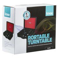 Knox Portable Bluetooth USB Turntable with Built-in Speakers (Black) N6