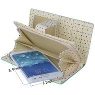 Spritech(TM) Women Girl PU Leather Clutch Wallet Credit Card Holder Zip Phone Handbag N23