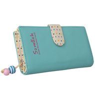 Spritech(TM) Women Girl PU Leather Clutch Wallet Credit Card Holder Zip Phone Handbag N25