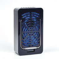 iwish The fifth generation Mini Portable USB Rechargeable Hand Held Air Conditioner Summer Cooler Fan Black