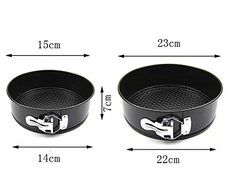 Round Cake Mold Active Bottom With Buckle, 8 Inch N5