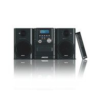 AXESS MS3912 Mini Entertainment System with AM/FM, USB, CD, MP3 Player &amp; Cassette Recorder With Headphone and...