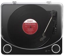 ION Audio Max LP | 3-Speed Belt Drive Turntable with Built-In Speakers &amp; 1/8" Aux Input (Glossy Piano Black) N9
