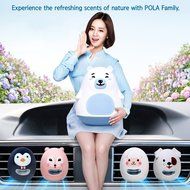 Car Air Freshener [Cool Aqua] Bullsone Pola Family Refillable Vent Clip Skull + 1 Extra Refill - 100% Natural... N2