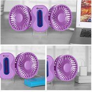 USB Mini Fan,BAVIER&reg; Couples mini fan,Sound-free design Desktop Fan,Portable USB Fan,3 Speed Adjustable,USB Cooling... N2