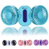 USB Mini Fan,BAVIER&reg; Couples mini fan,Sound-free design Desktop Fan,Portable USB Fan,3 Speed Adjustable,USB Cooling... N4