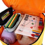 KAKA(TM) Lovely Animal Kids Children Nursery Canvas Schoolbag Hand Bag Outdoor Insulation Meal Rolling Package...