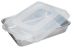 Nordic Ware 46603 Cake Pan With Lid, Aluminum, 9 x 13-In. Rectangular - Quantity 4