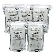 30gm Pack of 20 "Dry&amp;Dry" Silica Gel Packets Desiccant Dehumidifier N2