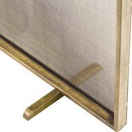 Modern Classic Simple Iron Fireplace Screen - Gold N7