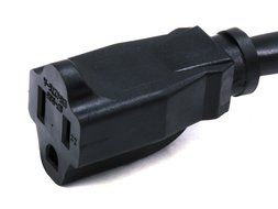 Monoprice 100-Feet 12AWG 15-Amp Indoor/Outdoor SJTW Power Extension Cable, Black N2