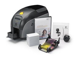 Zebra Z11-0000B000US00 QuikCard ID Solution ZXP Series 1 ID Card Printer, Single-Sided Cards, Monochrome or Color...