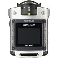 Ricoh WG-M2 Wi-Fi 4K Ultra HD Video Action Camera Camcorder (Silver) + Bike, Helmet, Suction Cup, &amp; Chest Mounts... N4
