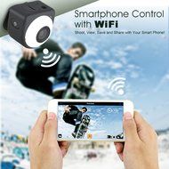 Flinelife Mini Action Camera WIFI HD 1080P 8MP Sports Camera with 145&deg; Wide Angle Lens + 2.4G Remote Controller... N5