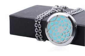 Fragrance Scented Necklace, Essential Oil Diffuser Necklace Perfume Locket for Girls or Women Gift Set Hypo-Allergenic...