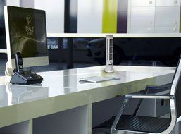 Pyle PHCTF30PN 3 Speed Desktop Tower Fan with Automatic Shut Off Timer and USB Charging Cable