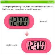 Plumeet Easy Setting Silicone Protective Cover Digital Silent LCD Large Screen Desk Bedside Alarm Clock With Snooze... N9