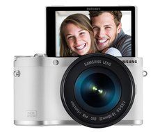 Samsung NX300M 20.3MP CMOS Smart WiFi &amp; NFC Mirrorless Digital Camera with 18-55mm Lens and 3.3" AMOLED Touch... N12