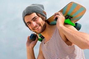 Tenergy Wireless Bluetooth Hands-Free Beanie Line Ribbed Knit N16