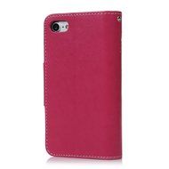 Badalink iPhone 7 Wallet Case (4.7") 9 Card Slots Plastic Mirror Flip Stand Case Embossed Flower Girl PU Leather... N13