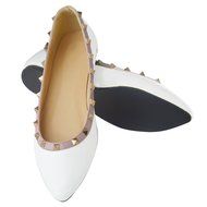 Yaheeda Fashion Flat Wild Rivet Shallow Mouth Women's shoes with pointed N3