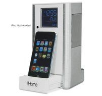iHome iP39 Kitchen Timer and Alarm Clock Radio Speaker System for iPhone/iPod (White) N3