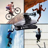USA Gear Action Camera Clip Mount with Injection Molded Durable Plastic , 360 Degree Rotating Head &amp; J-Hook &amp;... N4