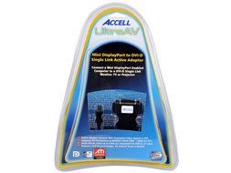 Accell B087B-006B UltraAV Mini DisplayPort to DVI-D Active Single-Link Adapter - AMD Eyefinity&trade; Certified