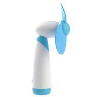VORCOOL YGH365B Mini Handheld Fan - Soft Foam Blades - Battery Operated - Blue