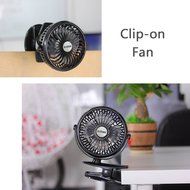 BLUBOON Rechargeable Battery Clip on Fan, Quietness, Adjustable (Black) N3
