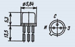 Transistor silicon military KP302GM USSR 4 pcs N2