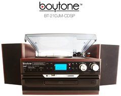 7-in-1 Boytone BT-21DJM-CDSP Full Size 3 Speed Turntable 33/45/78 Rpm, Belt Drive, CD, Cassette Player AM/FM/... N4