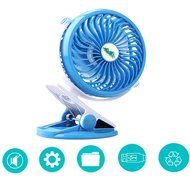 AOTOP Rechargeable Clip on Fan, Quietness, Adjustable (Pink) N4