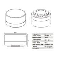 Bluetooth Speaker,Gaosa Small Steel Gun Metal Speaker, Mini Portable Wireless Stereo Speaker for Phone Card N10