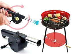 Zeroyoyo Barbecue Hand Crank Blower Fan BBQ Tools N3