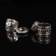 IBobo 4/6Pcs Fashion Women Silver Vintage Jewelry Punk Carve Flower Ring set